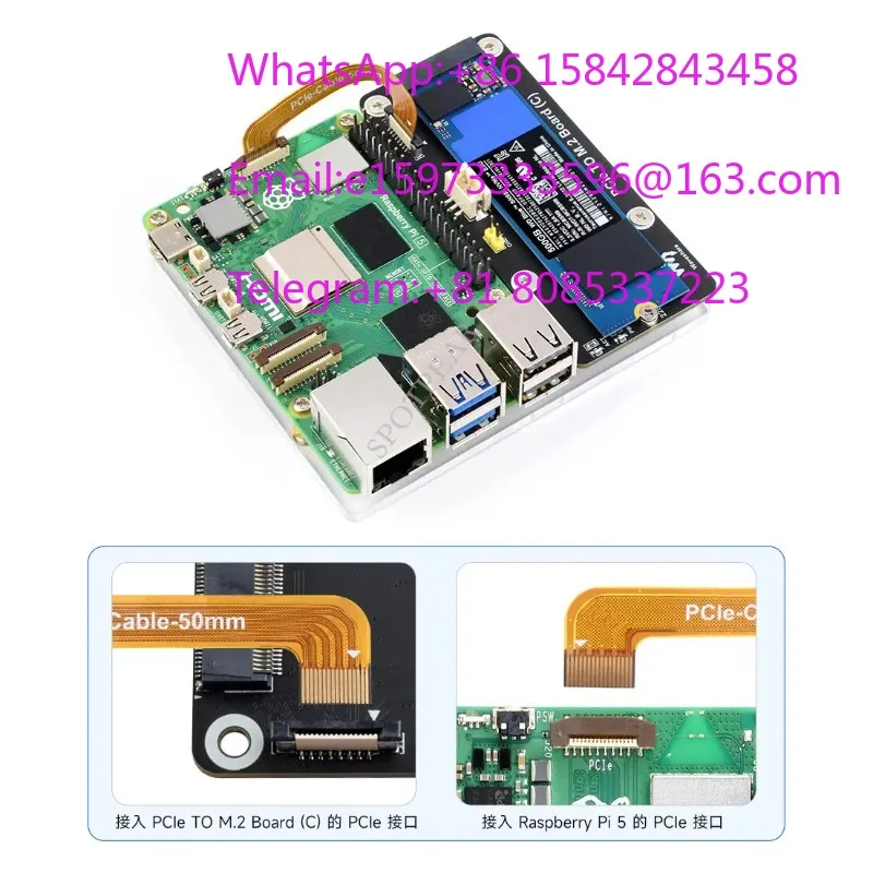 PCIe To M.2 NVMe SSD Expansion Card Support 2230 2242 2280 Size Adapter Board With Template