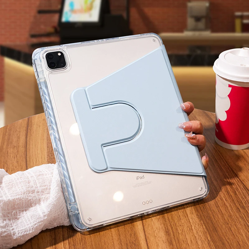 

Shell Rotation Shell is Suitable for iPad Pro11 Air4 5 7th 8th 9th iPad 10 Generation Pro10.5 Pro12.9 Mini6 silicone soft