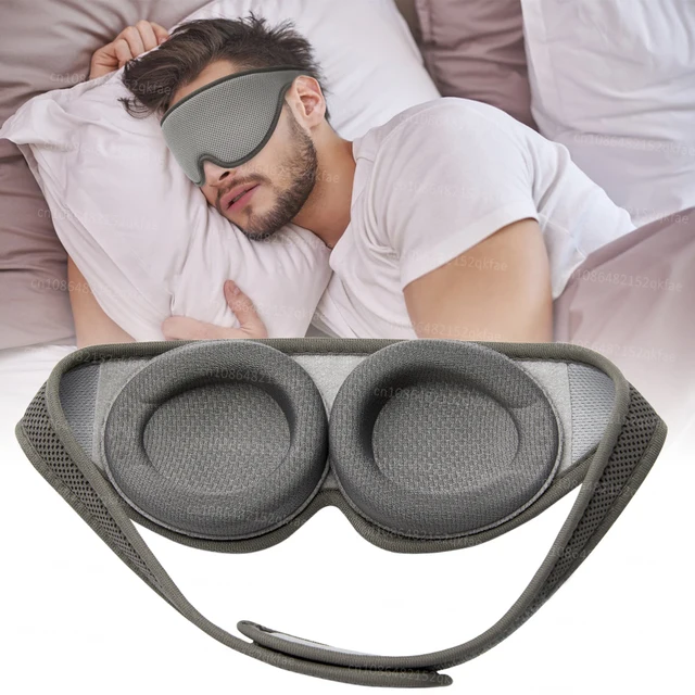 Maska do spania 3D 100% Blackout Sleeping Mask Zero Eye Pressure Regulowana osłona oczu dla kobiet mężczyzn Pomoc w zasypianiu Slaapmasker