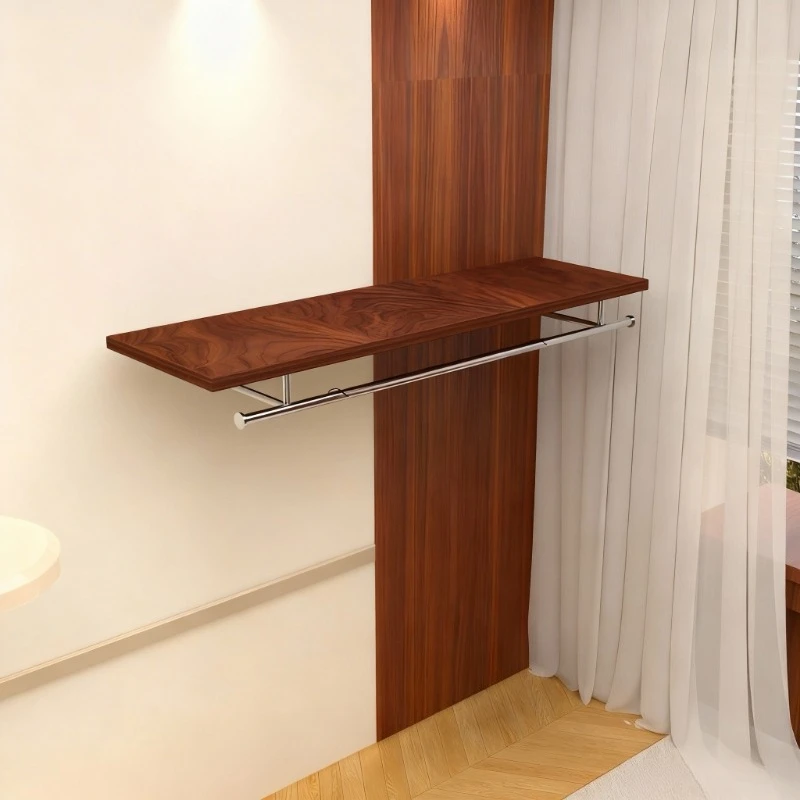 Stainless Steel Wall Mounted Garment Rack Multi-functional Clothing Display Home Bedroom Organizer