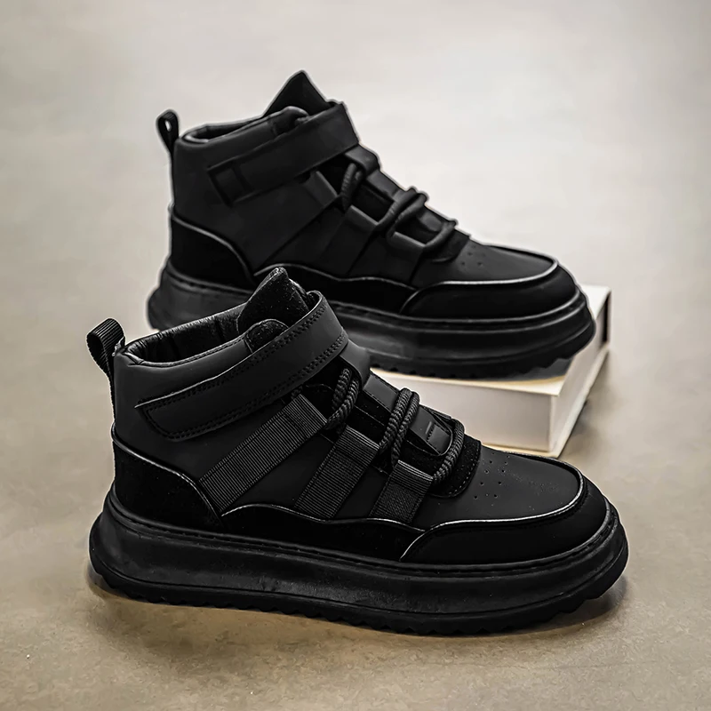 

Soft Sole Soft Surface Autumn New Classic Fashion Casual Sports Niche Versatile Thick Sole Trendy High Top New Men's Board Shoe