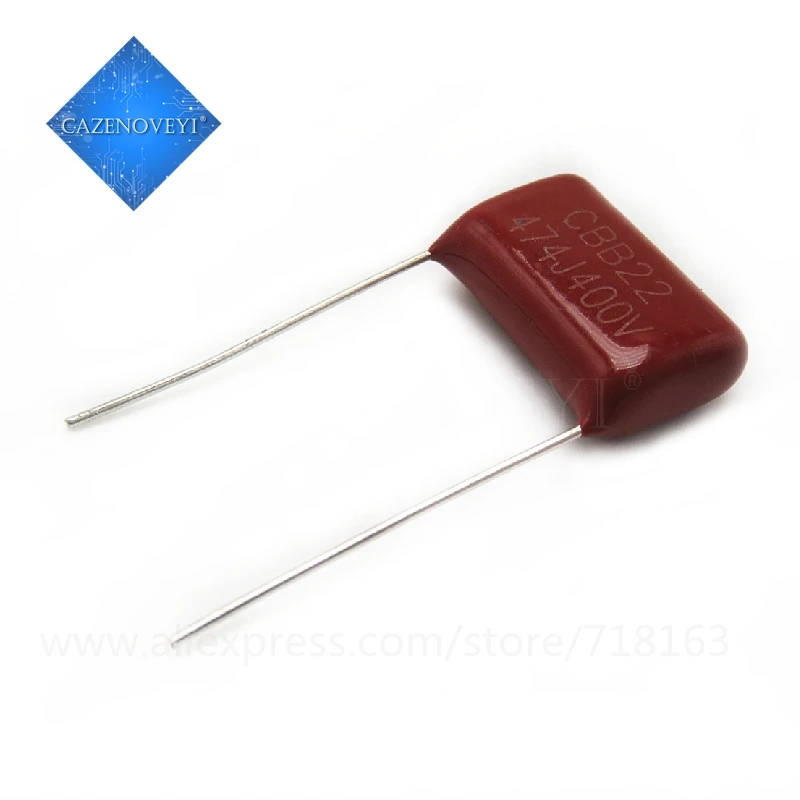 10pcs/lot 400V474J 0.47UF Pitch 15mm 470NF 400V 474 CBB Polypropylene film capacitor In Stock