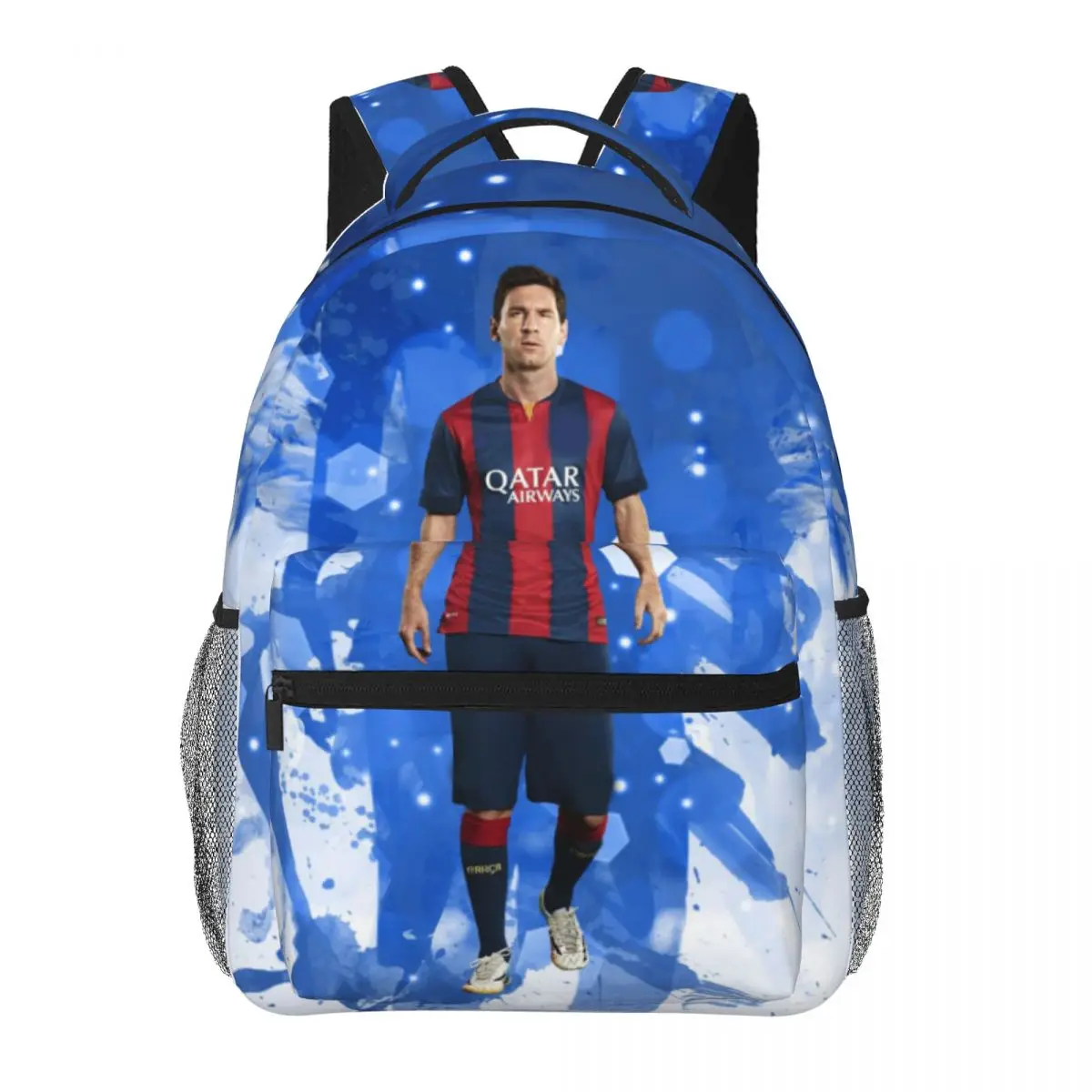 Messi-10 nuovo modello alla moda borsa da scuola stampa zaino leggero 17 pollici