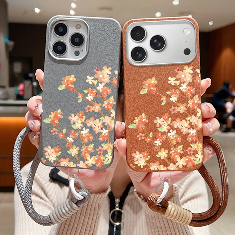 Orange Flowers Patt… - image