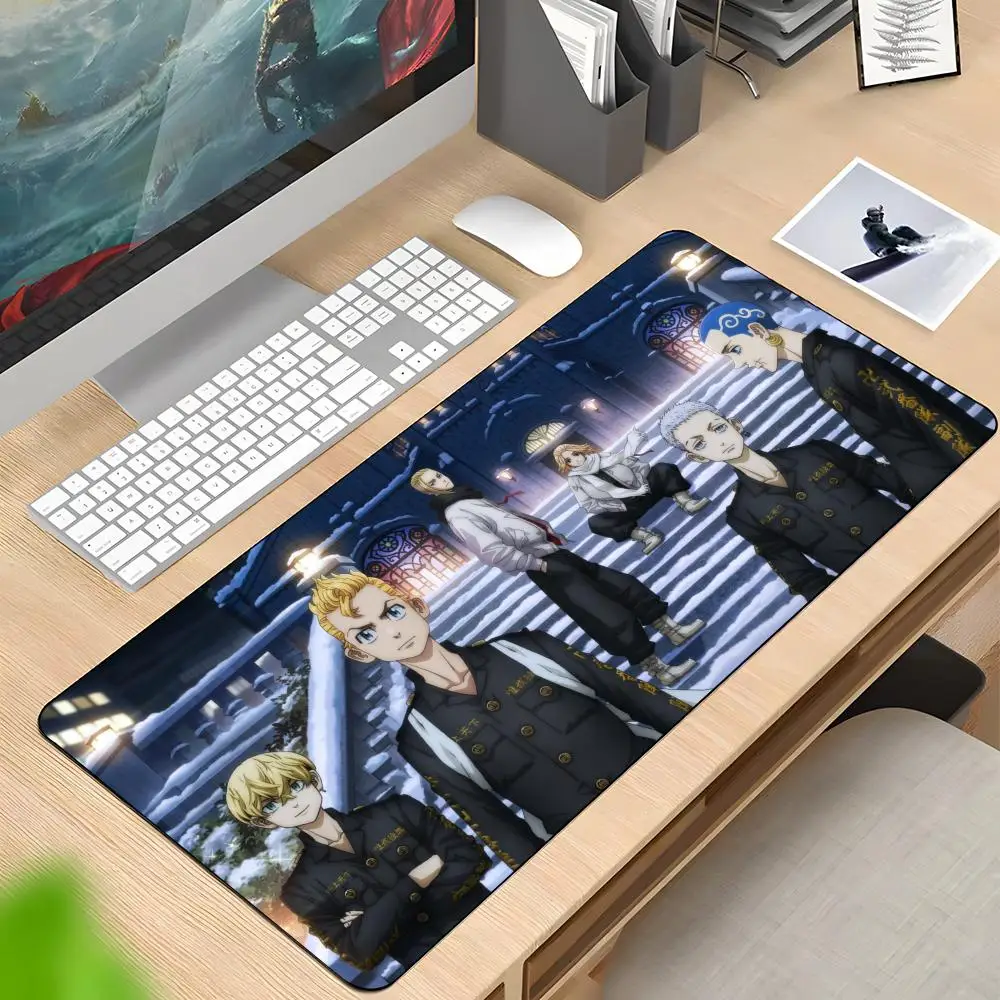 

Anime Tokyo Revengers Mouse Pad Rubber Antislip Keyboard Pad 40x90cm Mousepad Gaming Accessories XXL Office Computer Mat