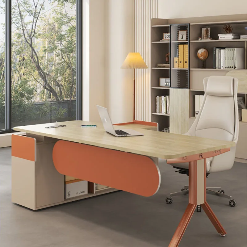 

Minimalist Modern Office Desk Study Drawer Decoration Display Office Desk Design Storage Mesas Escritorio Commercial Furniture