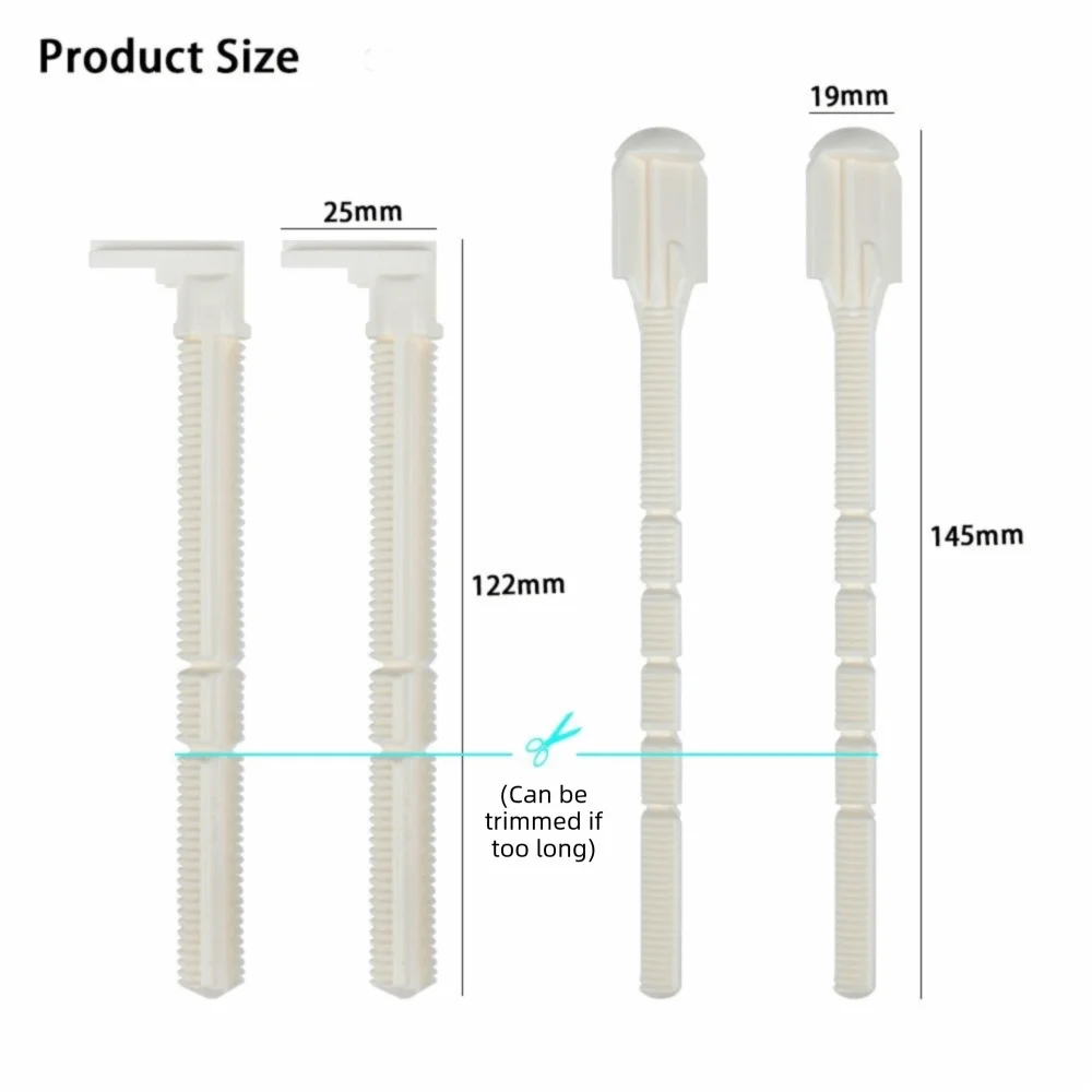 Replacement Toilet Push Rod Set ABS Push Button Type Flush Rod Replacement Corrosion Resistant for Geberit Sigma01 20 50