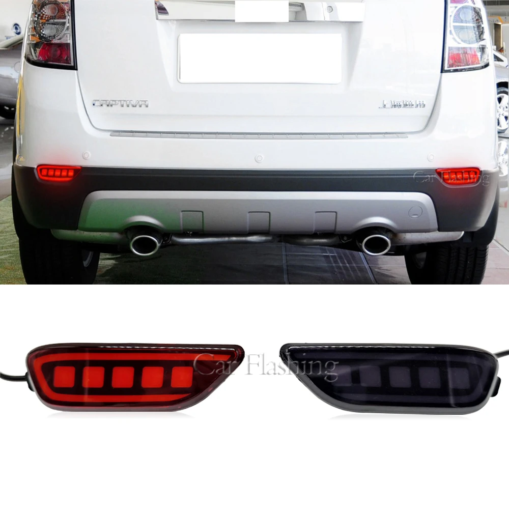 

Car LED Rear Bumper Reflector Light For Chevrolet Captiva 2008 2009 2010 2011 2012 2013 2014 Brake Dynamic Turn Signal lamp