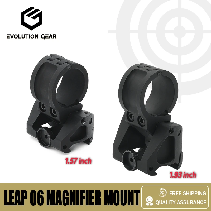 

LEAP06 1.93 1.54 inch State of the art Flip to Side Magnifier Quick-Detach Magnifier Mount for Hunting Tactical Airsoft