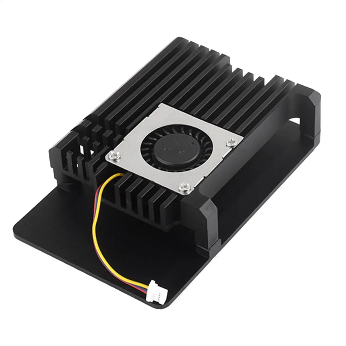 DT75BG For Raspberry Pi 5 Case Shell with Cooling Fan Metal Armor Shell Enclosure for Pi 5
