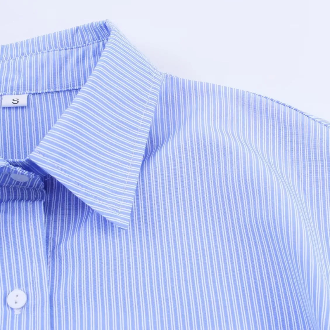 Vintage Style Woman Blouses Featuring Asymmetrical Striped Pattern Press Pleated Waist Elegant Clothing Long Sleeve Work Shirt