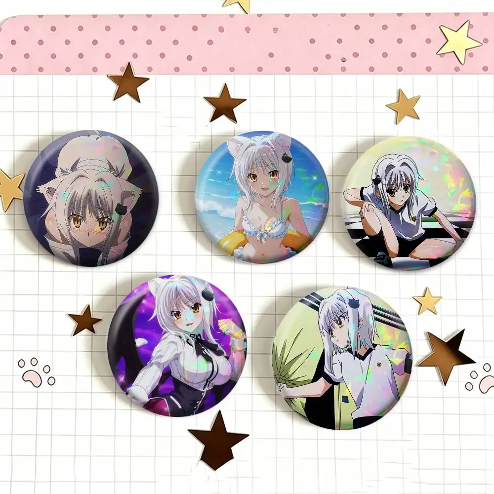 T-Toujou Koneko High School DxD   Badge 25 32 44 58 75 mm Round Fans Collect Friends Gifts Brooch Souvenir
