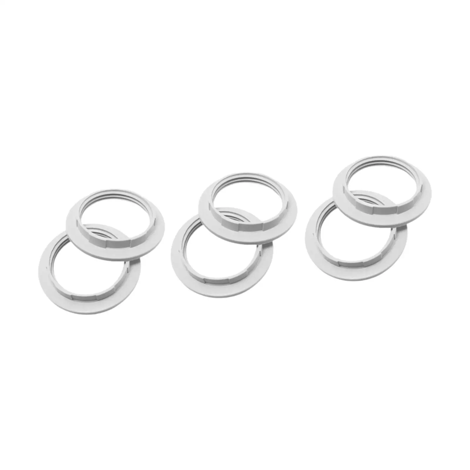 6 Pieces E27 Lamp Holder Ring Professional Lamp Head Base Lamp Holder Rings Light Fixture Accessories Light Collar Rings