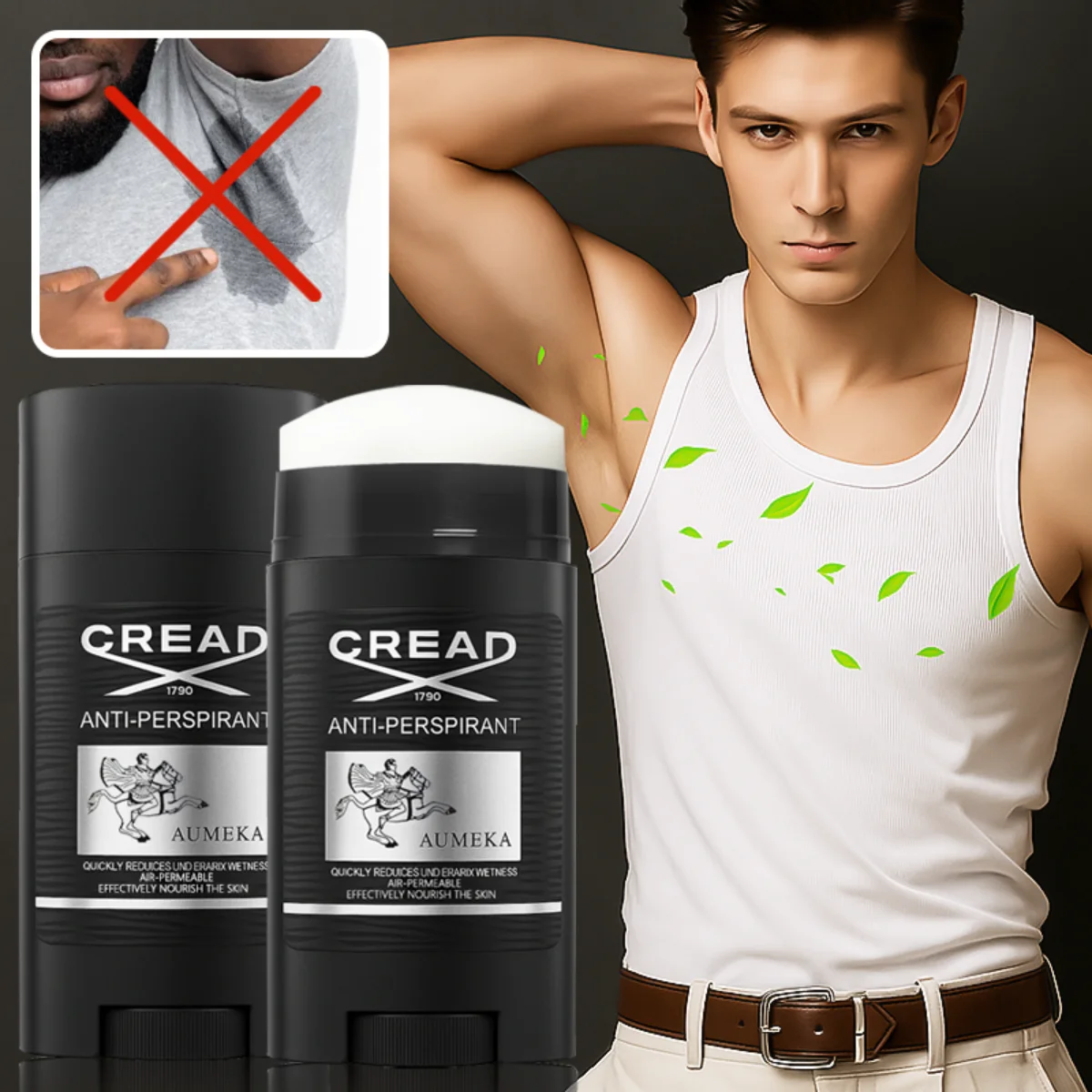 Men's Stick Cleaning Armpit Antiperspirant Deodorant Women's Portable Solid Perfume Ointment