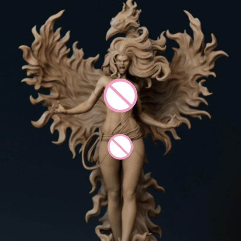 

Phoenix Girl Resin Figure Model Kit 1/24 Scale 75mm Unpainted Unassembled