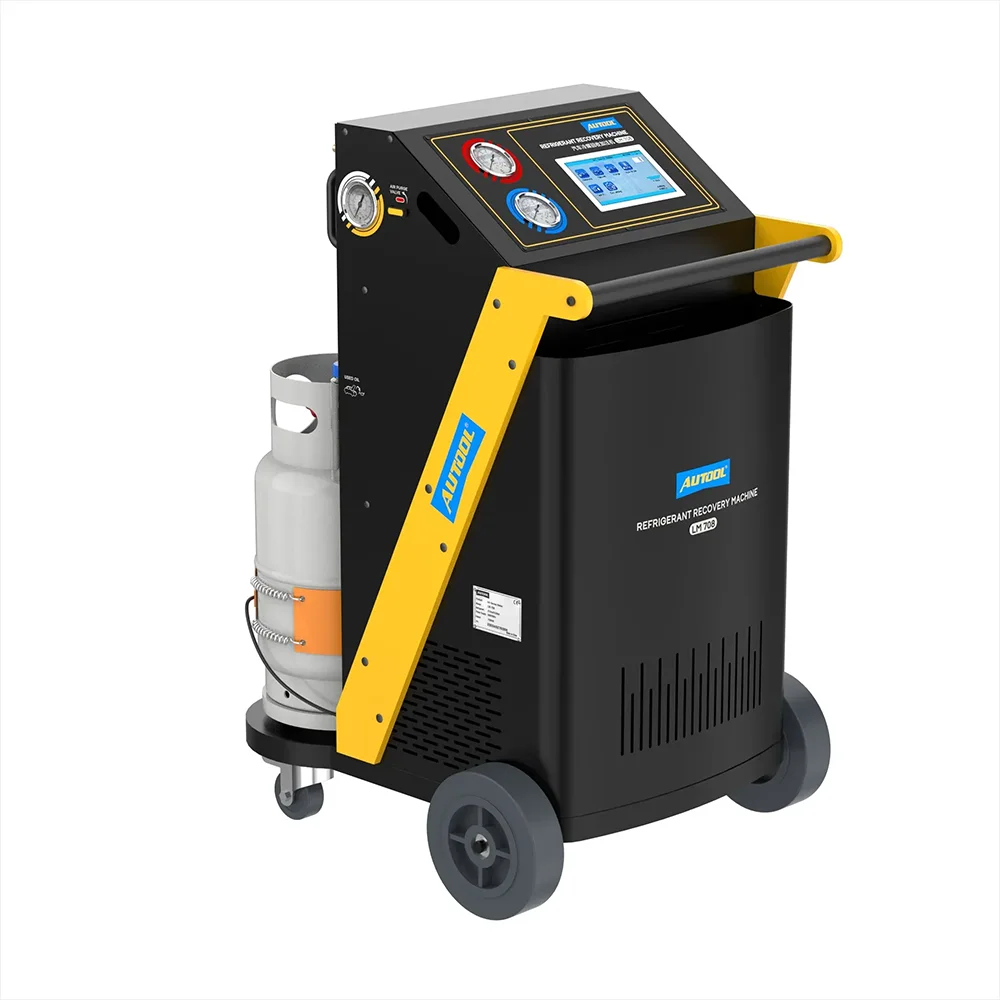 AUTOOL LM708 Advanced Car Air Conditioning Refrigerant Recovery Unit with Comprehensive Vehicle Database Integration