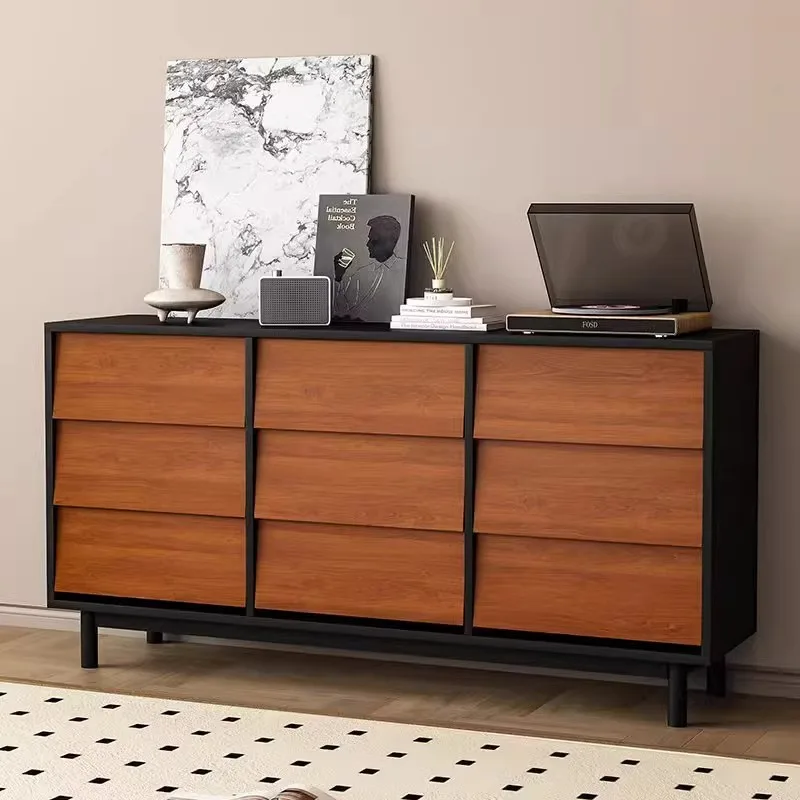 

Комод из массива дерева в средневековом стиле для спальни, прикроватный шкафчик