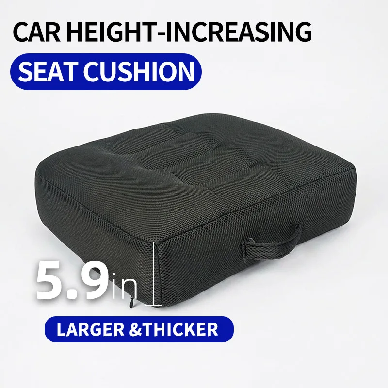 Mesh Breathable Training Car Heightening Seat Cushion Portable Portable Carry Belt Driving Thickened Raised Seat Cushion