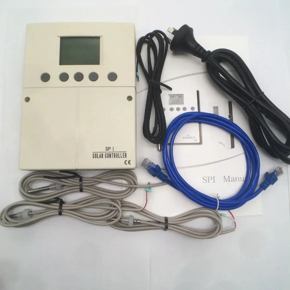 SPI solar water heater controller,4 input sensors,4 outputs ,6 operating system LCD Split solar water heating system controller