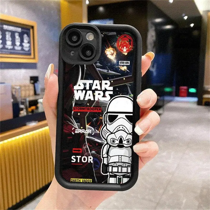 StarWars Case For Apple iPhone 15 11 13 14 Pro Max 12 Silicone 15 Plus 11Pro Soft Phone Cover