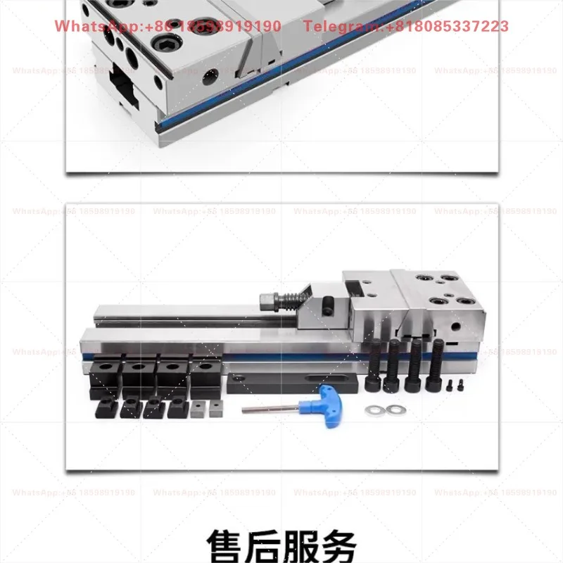 Precision Modular CNC Milling Machine Vise, 6/7/8 Inch Multi-station Combination Flat Jaw Table Vise Special Fixture