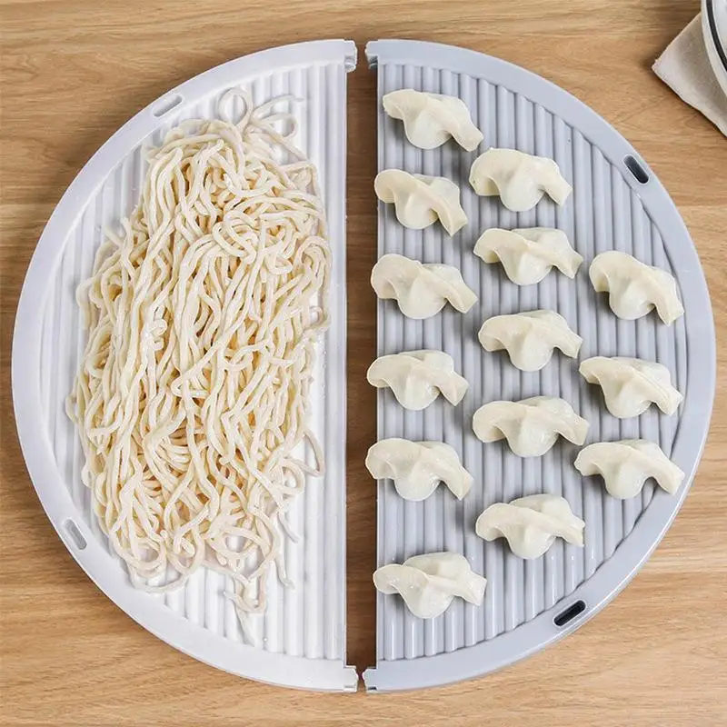 Foldable Dumpling Drying Tray Dumpling Mat Non Stick Surface Stackable Design Perfect For Home Kitchen Dumpling Making Food Prep