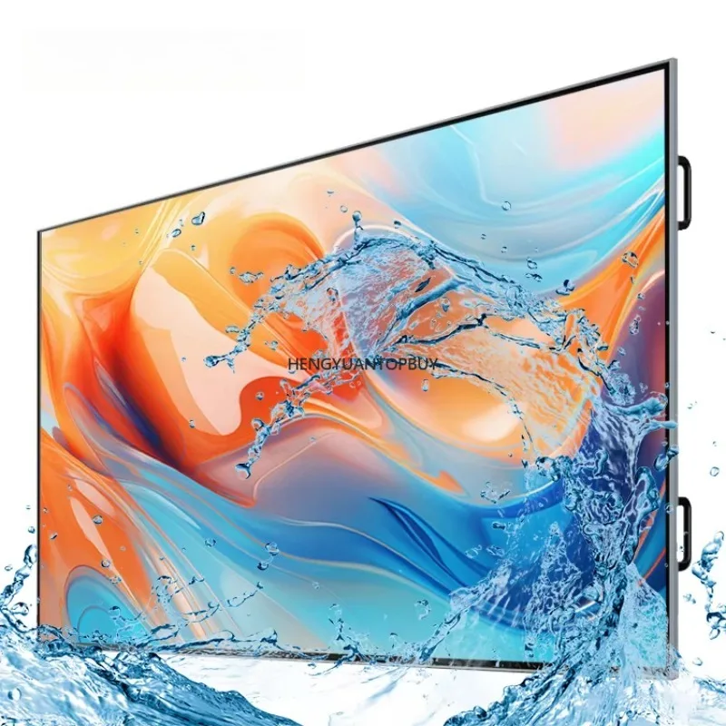 Outdoor sunlight readable high brightness 65 75 86 inch outdoor large TV waterproof