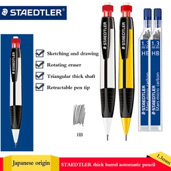 STAEDTLER Mechanical Pencil 771 Triangular Pencil Drawing Design Writing Painting 1.3mm Anti-slip Rubber Grip School Supplies