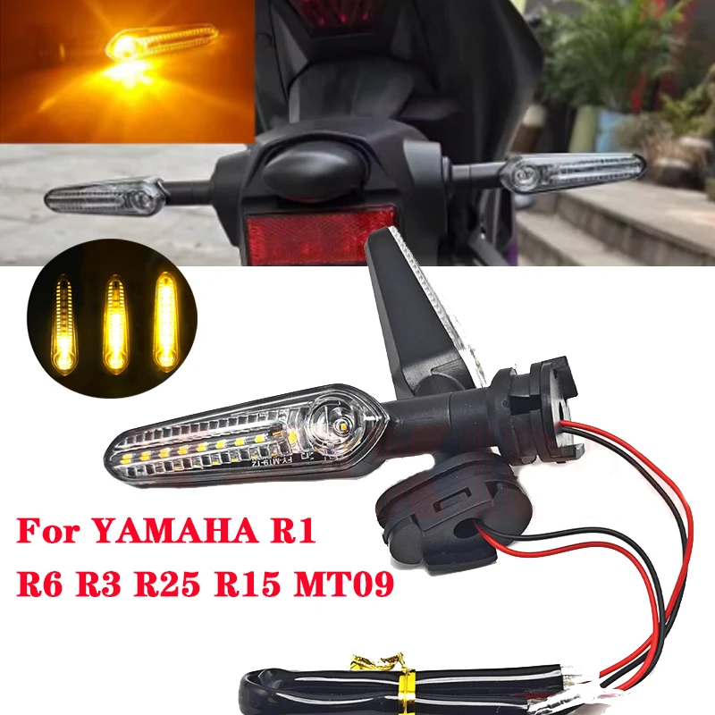 Clignotant LED MT-07 MT-09, pour Yamaha YZF R6 R1 R3 R7 R9 R15 MT07 MT09 T7 TRACER 700 900 9/GT XSR 700 XJ6 FZ1