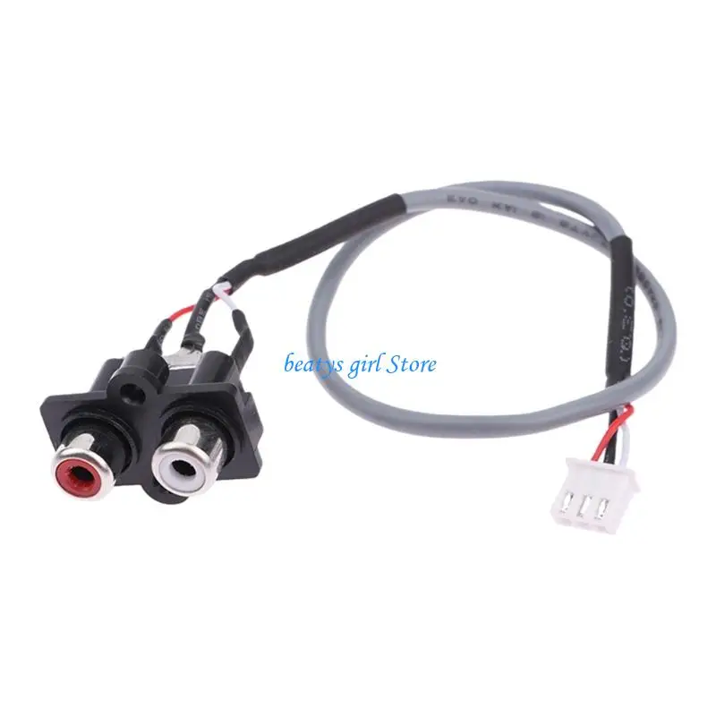 

C7AB Studio Grade Sound Interfaces Cable 2RCA to XH2.54MM 3Pin for Sound Systems