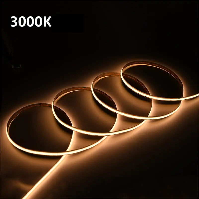 FAST-COB LED Strip Light, USB 5V Powered Flexible Lighting Suitable For Wardrobe And Cabinet Decoration