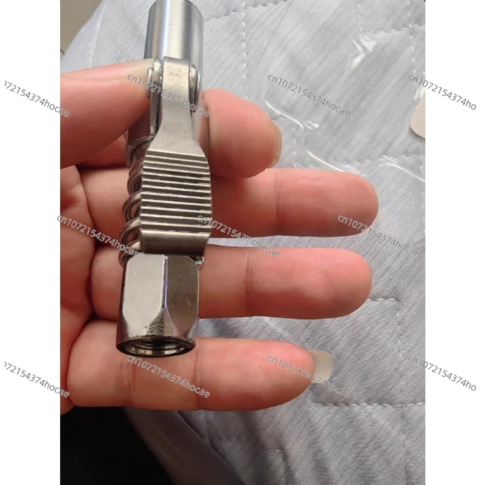 Heavy Duty Quick Release Grease Gun Coupler NPT 1/8 10000PSI Easy Push Lubrication Fitting Accessory