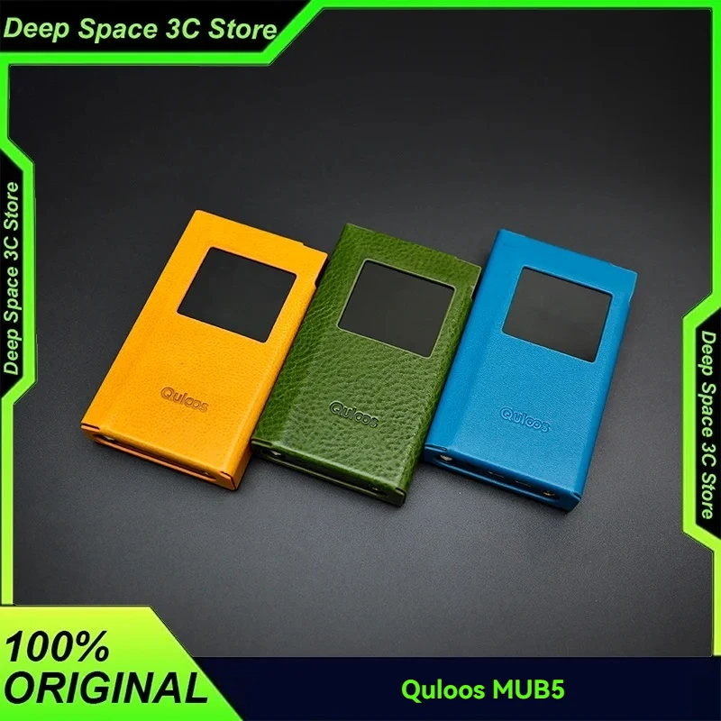 Quloos MUB5 Portable R2R Decoder Amp Genuine Cow Sheepskin Leather Handmade Protective Case Cover For Audio Enthusiasts