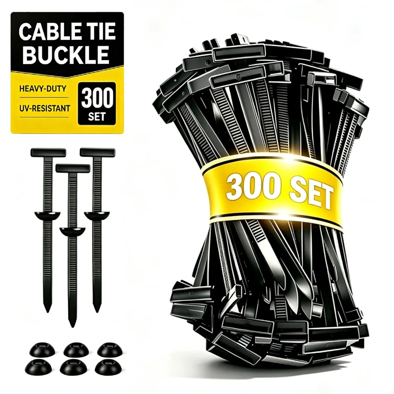 40-300set Universal Zip Ties Nylon Self-Locking Automotive Cable Clips Trunk Fix Clip Trim Auto Body Parts Cable Tie Fastener