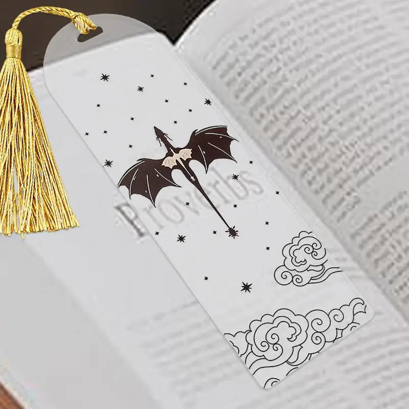 علامات أنيمي التنين الأسود لعشاق الكتب ، علامة كتاب الاكريليك ، الرجال والنساء ، المعلم ، صديق ، طفل ، علامة القراءة