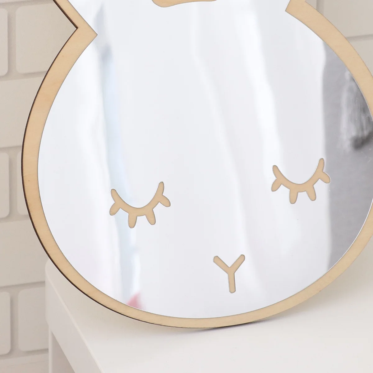 

Rabbit Mirror Acrylic Wall Decal Clear Shiny Self-Adhesion Sticker Kids Nursery Room Decoration Small Mirror for Children