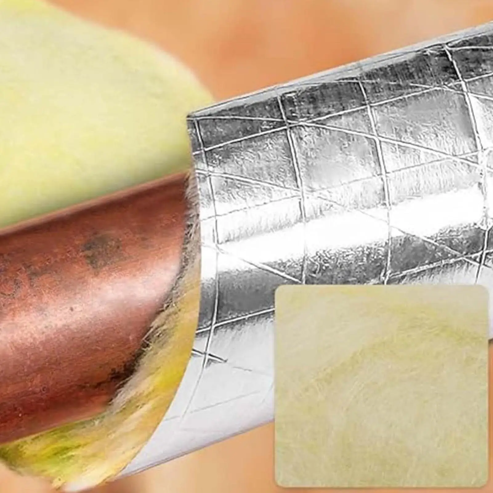 เทปฉนวนกันความร้อนแบบมีกาวในตัว 10 เมตร สำหรับปิดผนึกท่อ HVAC ป้องกันความร้อนสำหรับท่อน้ำ ฤดูหนาว เครื่องปรับอากาศ รถบ้าน และใช้ในบ้าน