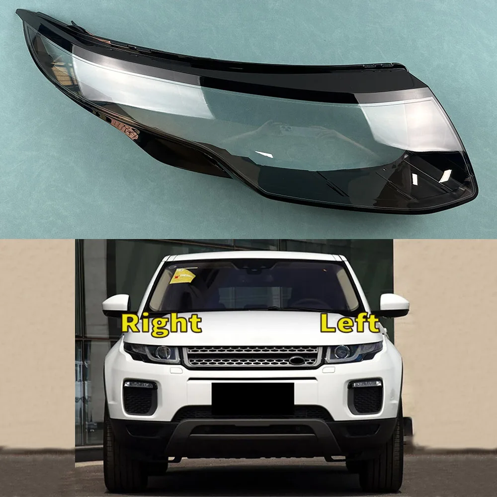 

For Land Rover Range Rover Evoque 2012~2018 Headlights Shade Transparent Mask Cover Lens Lampshdade Headlamp Shell Plexiglass