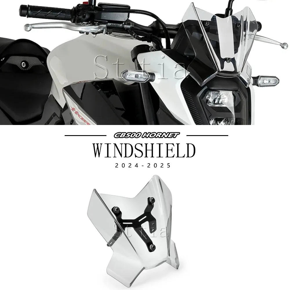 

For Honda CB 500 CB500 Hornet 2024 2025 Windshield Windscreen Motorcycle Wind Deflector Fairing Visor Viser Front Screen