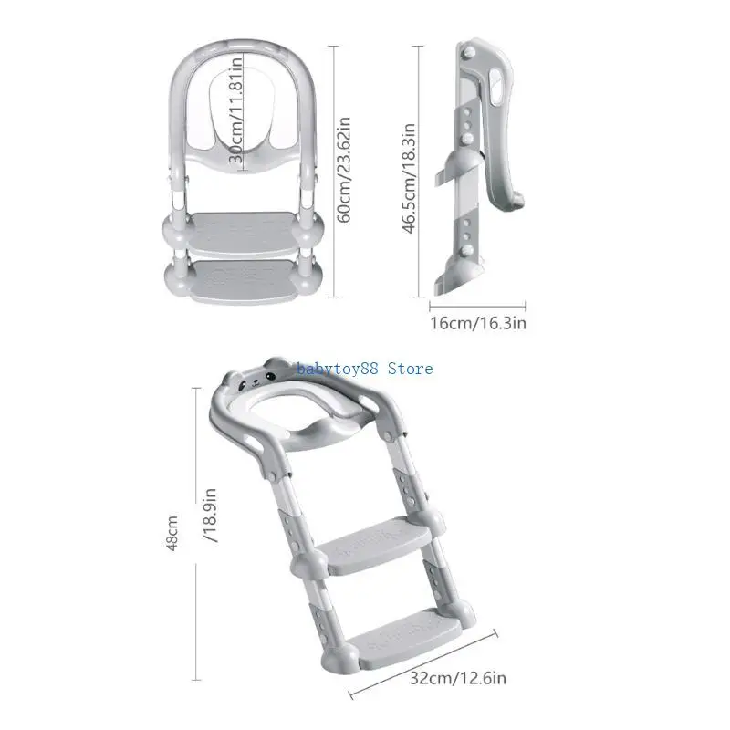 مقعد Y4UD قابل للإزالة لتدريب الأطفال على المرحاض، تصميم مريح لسلامة الحمام #6