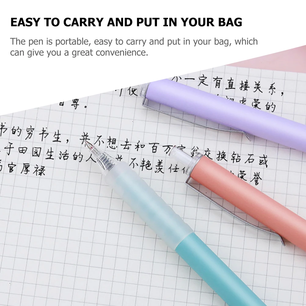 

BUTIFULSIC 6Pcs Ergonomic Ballpoint Pens Multi Function Office Writing Supplies Plastic Pen Set Household Stationery Accessory