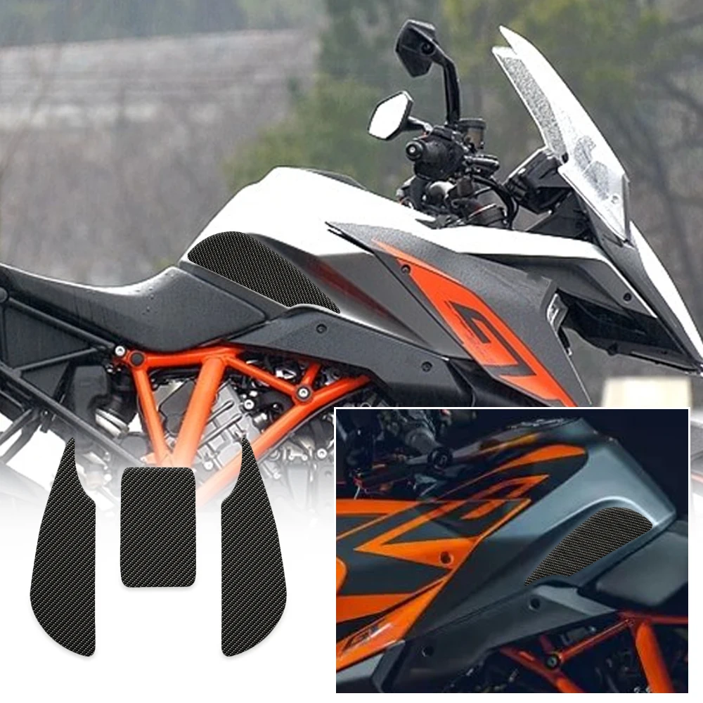 Protector antideslizante para motocicleta, pegatina de Gas para KTM 1290, Super Duke GT 2017, 2018, 2019, 2020, 2021, 2022, tracción de agarre de rodilla