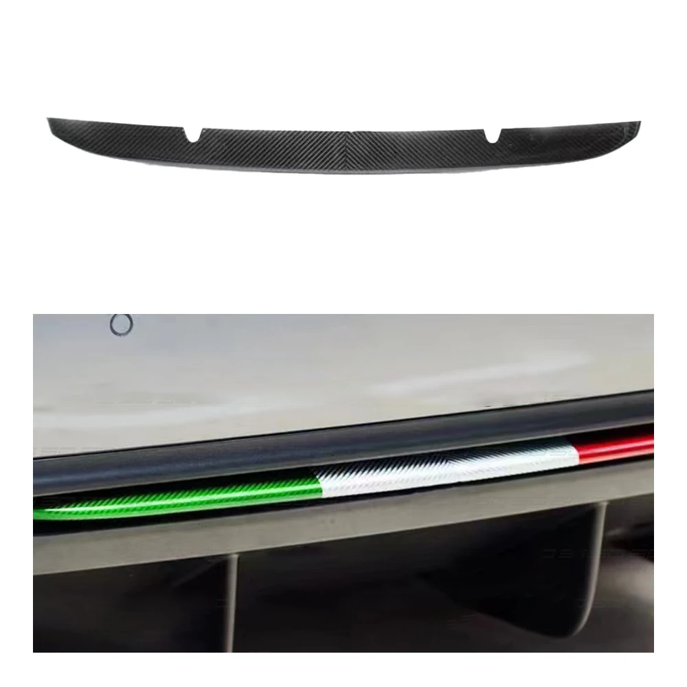 High-Quality Dry Carbon Fiber  body kit  Auto Parts Rear Bumper Trim Decoration For Alfa Romeo Giulia Quadrifoglio