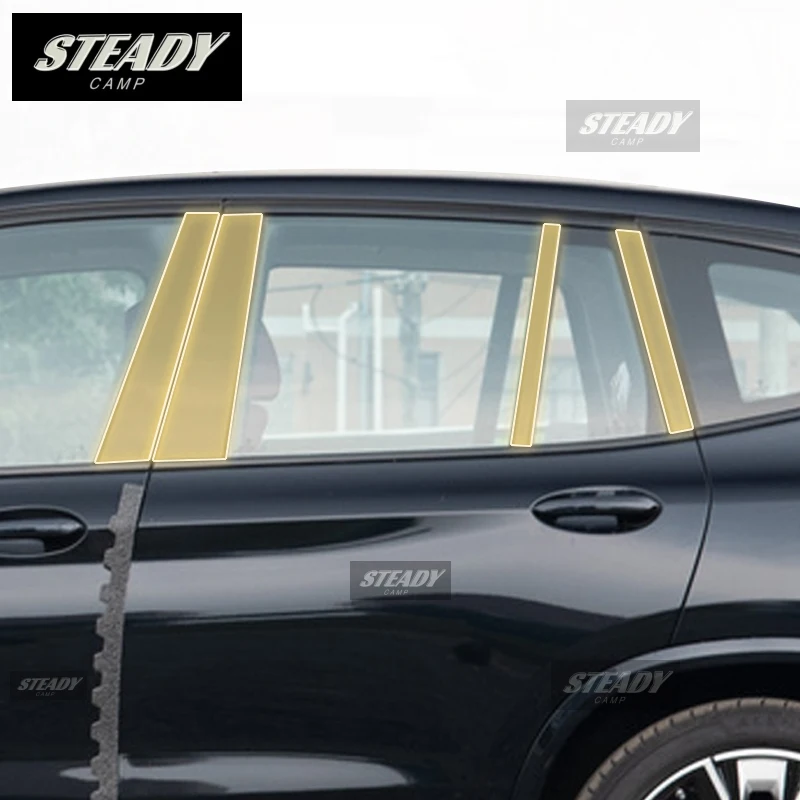 

Pre cutting Car Exterior Body B C Window pillar PPF paint protection film TPU scratch resistant For BMW G08 ix3 2020-2023