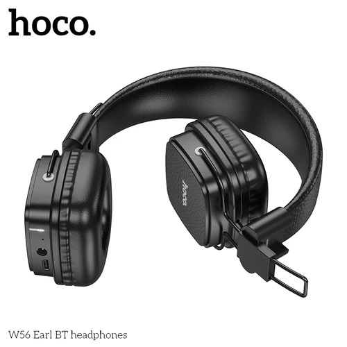 Imagen 2 del producto HOCO W56 Over-ear Bluetooth V5.4 auriculares juego música deportes auriculares soporte AUX auriculares plegables para teléfono móvil Android IOS