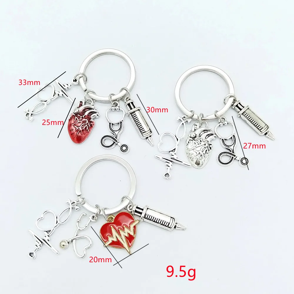 

keychain brain Psychology Stainless Steel Key Chain For Women Men Geometric Keyring Jewelry Neurology Brain Pendant Key Chain
