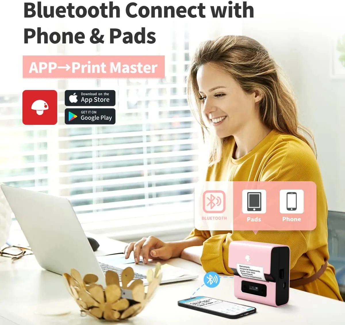 Phomemo M221 Thermal Wireless Label Printer Sticker Mini Printer Barcode Bluetooth Label Maker Price Tag Printers Free APP