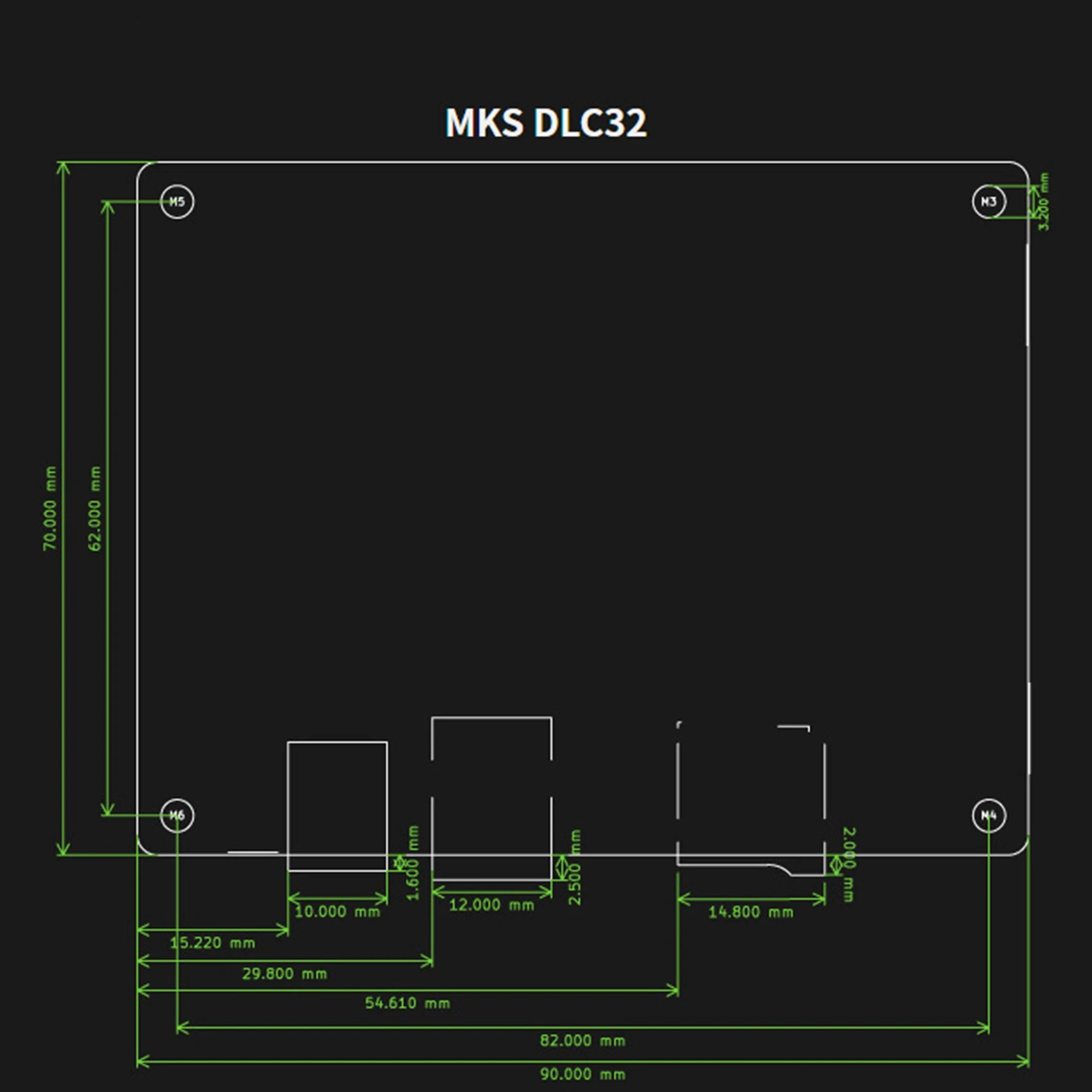 Graveermachine Moederbord Hoofdbesturingskaart Mks Dlc32cnc Graveren Moederbord Grbl Geïntegreerd Bord