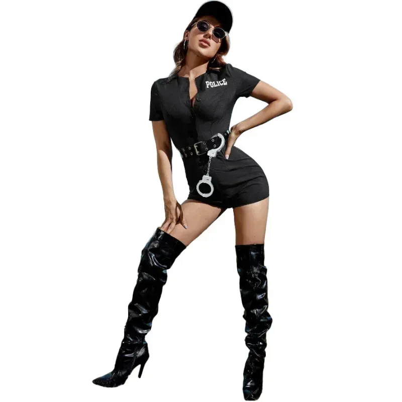 aa Bear House 002 Cosplay Sexy Police Costumes Female Hot Outfit Halloween Party Uniform Lingerie Suit Woman Wife Sex LiWAT99 ★
