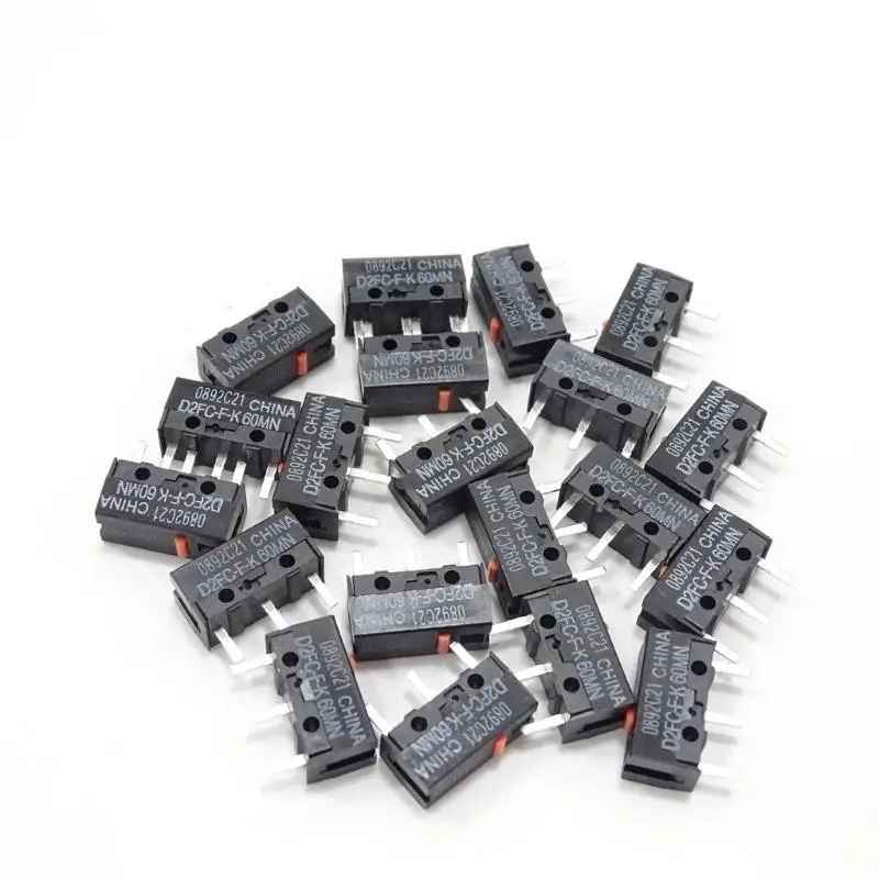 R53C 4 قطعة D2FC-F-K زر الماوس الصغير 60 مليون نقرة الماوس التبديل الجزئي